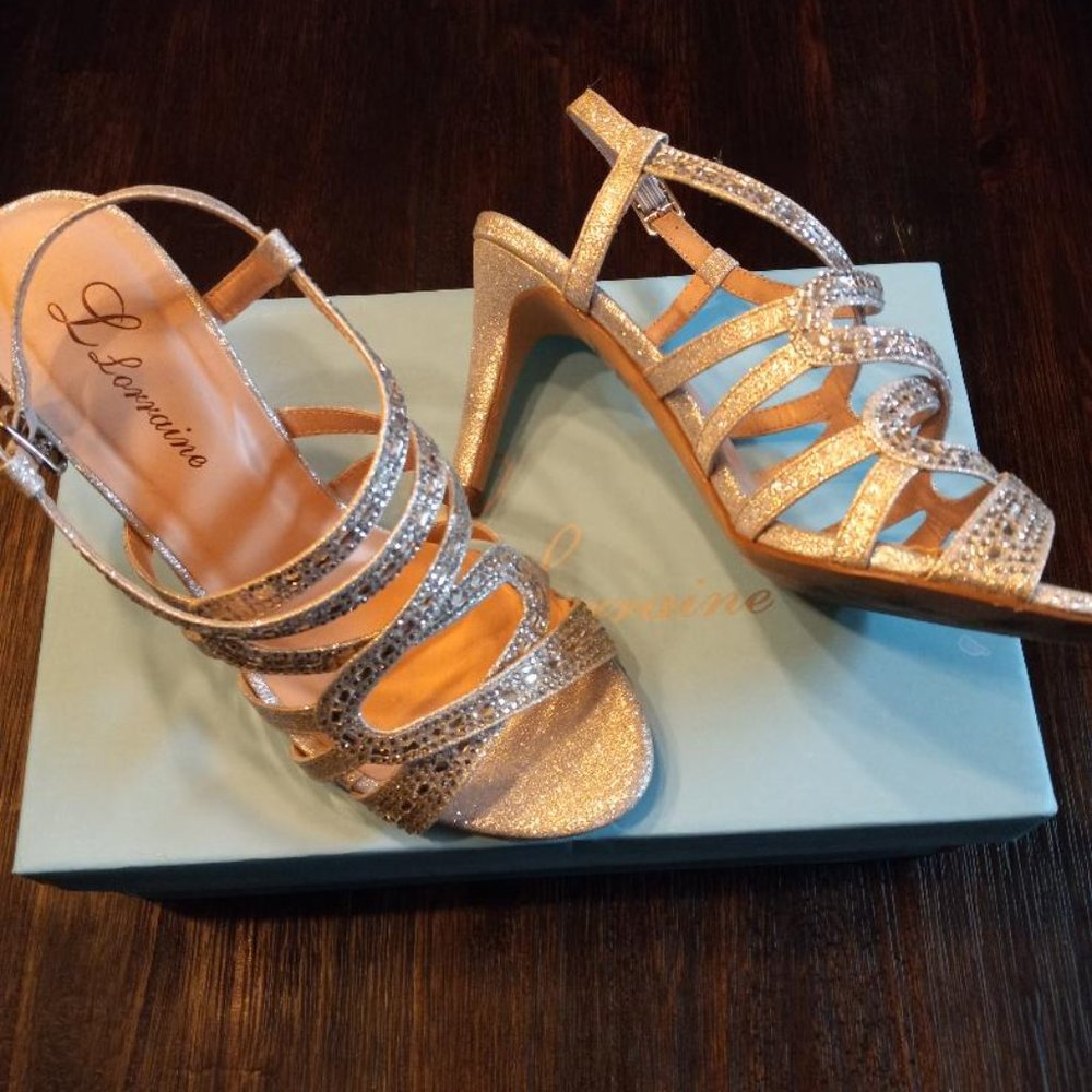 L Lorraine Remy glitter heels